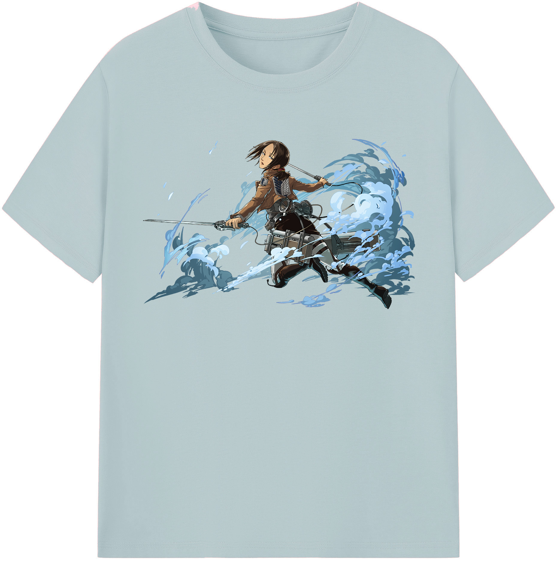 （画像用） 進撃の巨人 Attack on Titan 綿100％半袖Tシャツ（フロントプリント）